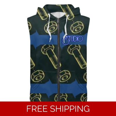 Custom Zipper Sleeveless Hoodie Counterparts